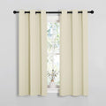 NICETOWN Room Darkening Draperies Window Curtain Panels, Thermal Insulated Grommet Room Darkening Curtains for Bedroom (Beige, 2 Panels, W34 x L54 -inch) by NICETOWN