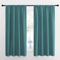 NICETOWN RV Blackout Curtains for Camper Windows, Sea Teal, 29" Wide by 50" Long, 2 PCs, Short Blackout Curtains & Drapes, Thermal Insulated Blackout Curtain Panels for Kids Room, Play Room by NICETOWN