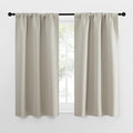 NICETOWN Blackout Curtains for Living Curtains, Room Darkening Window Curtain Panels, Easy-Care Solid Thermal Insulated Draperies/Drapes for Daughter Room (Natural, 2 Panels, 34 by 54) by NICETOWN