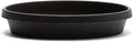 Bloem Terra Resin Saucer Tray: 6.5" Bottom Width - Black - Matte, Durable, Ribbed Bottom, Indoor and Outdoor, Fits 8" Terra Pots by Bloem