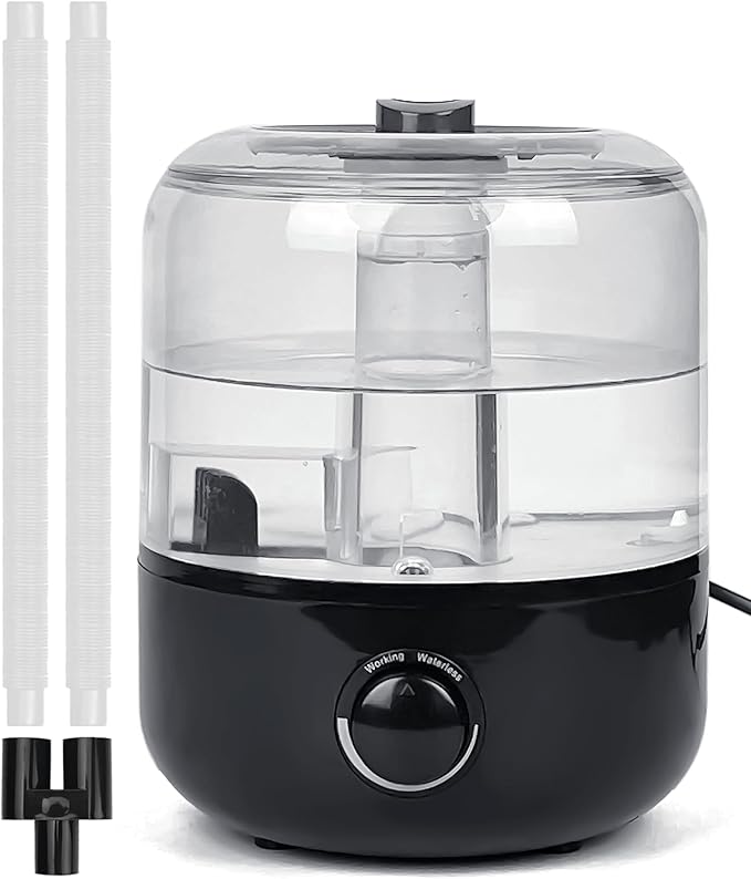 Reptile Fogger Humidifier Mister for Reptile Tank, 2.5L Top-Fill Terrarium Humidifier with Hose for Snakes, Tortoises, Chameleons and Ball Python, AUAAQ Reptile humidifers by AUAAQ