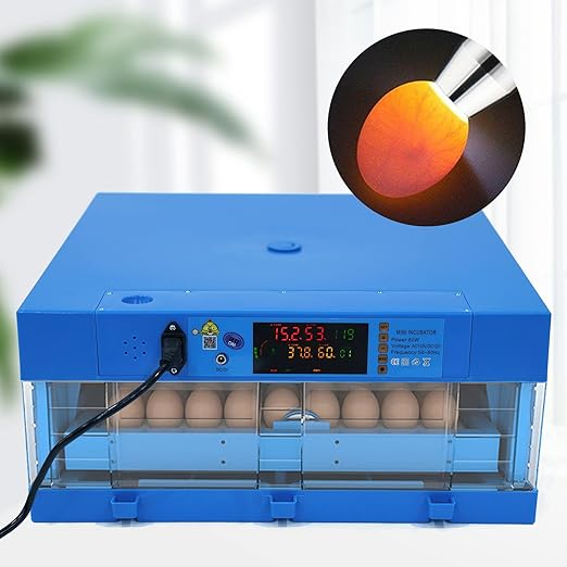 64 Hatching Eggs Incubator Digital Automatic Incubator, Temperature Humidity Control, 360° Automatic Egg Turner, Function Panel Display for Hatching Chicken Duck Goose Pigeon Quail - Image 3