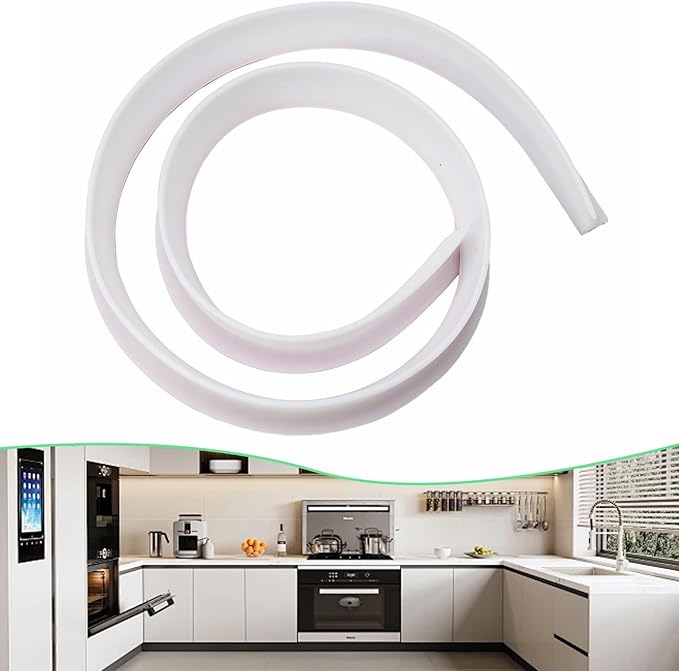 Shower Water Retention Strip - Silicone Multi-Color Water Containment - Fits Various Shower Areas for Bathroom Use(White 100cm) - Image 4