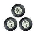3pcs Mini Hygrometer Thermometer Indoor Outdoor Round Humidity Meter Temperature Gauge Humidity Sensor Fahrenheit Switchable Celsius Monitor for Reptile Jars 3D Printer by Maiweitong