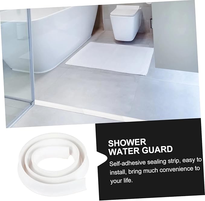 2m Self-adhesive Silicone Water Retaining Strip Sealing Strip for Shower Shower Bathroom Accessories Easy Install - Image 8