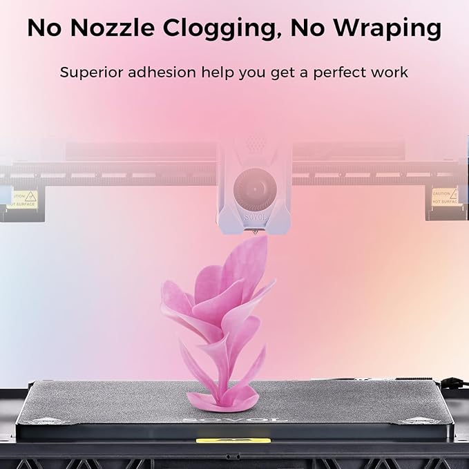 Sovol 3D Printer Photosensitive Filament Single Color Light Change PLA 1kg (2.2 lbs) Spool 3D Printing Materials, Dimensional Accuracy +/- 0.03 mm, 1.75 mm, Light Change Purple - Image 4