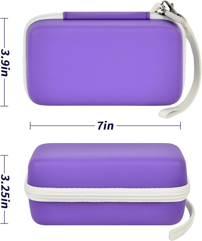 ANKHOH Organizer Case for 3Doodler Start+ Essentials 3D Pen for Kids, EVA Shell/Wrist Strap, Drop-Proof Water-Resistant, Stores for 3Doodler Pen Filament USB for Travel/Home/School (Box Only) Purple - Image 5