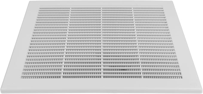 2-Pack 12" x 12" (Outer Size) Square Air Vent Cover – White Plastic Vent Deflector - Screen Mesh, Surface Mount Wall Ceiling – Cold Air Return Soffit Air Vent Cover - Register Indoor Outdoor - Image 8