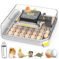 4th Gen – 48 Egg Fully Automatic Incubator, 2026 UpgradedDesign, Intelligent Sensor-Based Humidity & Temp Control, Custom Days, Adjustable Auto Turning & Stop, Chick Separator, Flexible Egg Spacing by Unknown