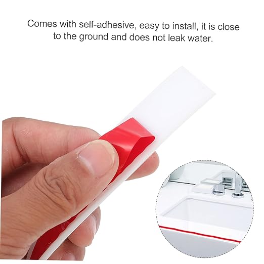 1pc Self-Adhesive Bathroom Water Retaining Strip Caulk Baffle for Countertops Toilets and Showers Wet-Dry Separation and Easy to Install - Image 6