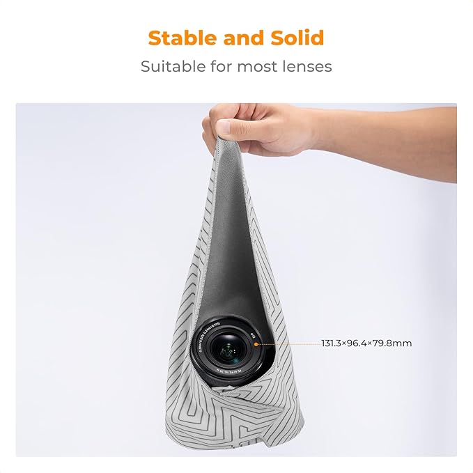 K&F CONCEPT Lens Camera Protective Wrap, Anti-scratch Lens protector, Magic Self-Adhesive Cloth Camera Wrap for Camera Lens/DSLR/Accessories - Image 3