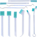 Small Cleaning Brush Set for Household, Car Vent Detailing Cleaning Stick, Humidifier Groove Bottle Gap Cleaning Tool, Crack Crevice Cleaner for Door Window Track Faucet Croner Hard Tight Spaces by LIEUDAGE