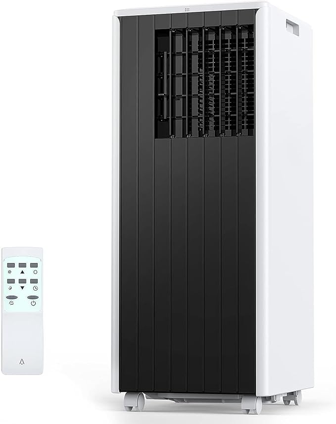 Portable Air Conditioner for 250-350 Sq Ft 3-In-1 8000 BTU AC Unit with Cooling/Dehumidifier/Fan Modes, Remote, 24H Timer & Installation Kit for Home/Office/Dorm by HOME