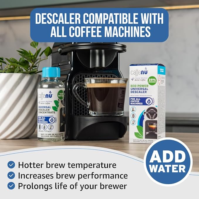 Universal Coffee Machine Descaling Solution. Coffee Machine Descaler Liquid 2 Uses. Descaler Kit. Part of your Barista Accessories Set. Compatible with Nespresso, Phillips, Lavazza, Verismo and More! - Image 3
