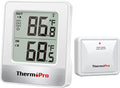ThermoPro Indoor Outdoor Thermometer Wireless 500FT, Outside Greenhouse Thermometer with Temperature Sensor, Outdoor Thermometers for Patio Reptile House Home Baby Room Temperature Monitor by ThermoPro