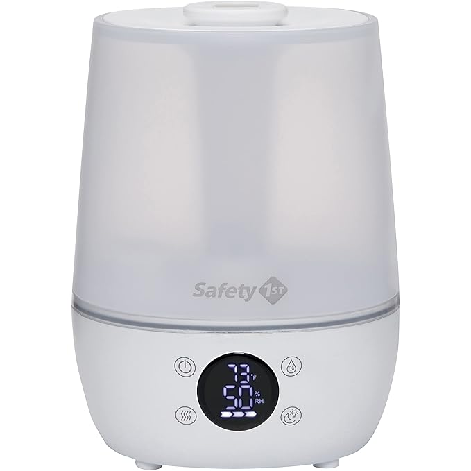 Safety 1st Humid Control Filter Free Humidifier, Detects temperature and humidity levels, White by Safety1st