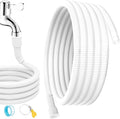 Universal Dehumidifier Drain Hose 13 Feet Air Conditioner Hose with Cut-Table Rubber Adapter Connect Clamp and Teflon Tape, Drain Pipe for Dehumidifiers, Air Conditioners by Sankoly