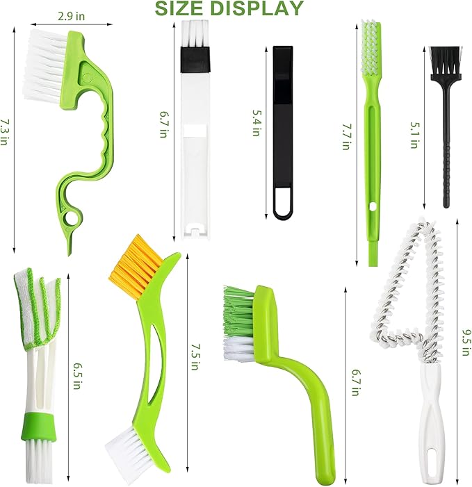 Openfly Hand-held Groove Gap Cleaning Tools, Tile Joint Scrub Brush Window Track Grout Cleaning Brushes to Deep Clean Kitchen Sink Bathroom Edge Corner - Image 7