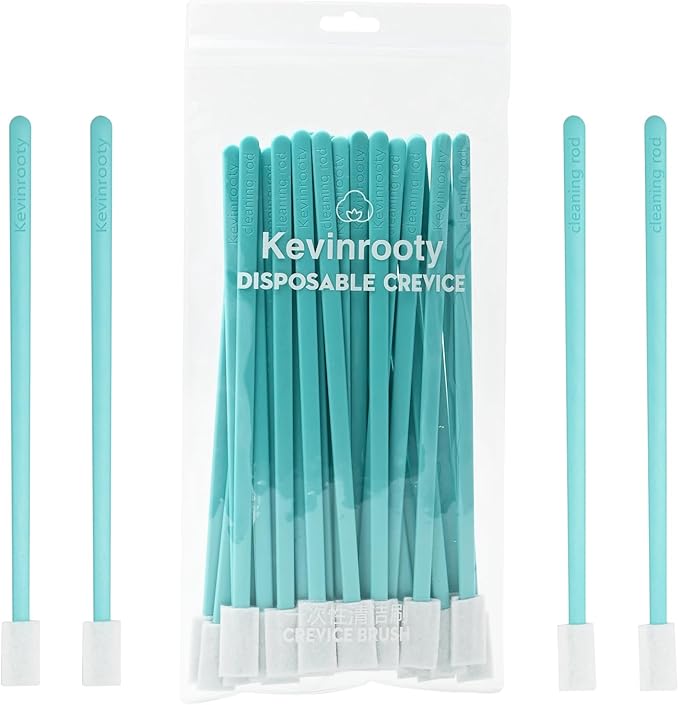 30PCS Crevice Cleaning Brush Tool Kit - Disposable Toilet Brush & Seat Cleaner (Blue) by Kevinrooty