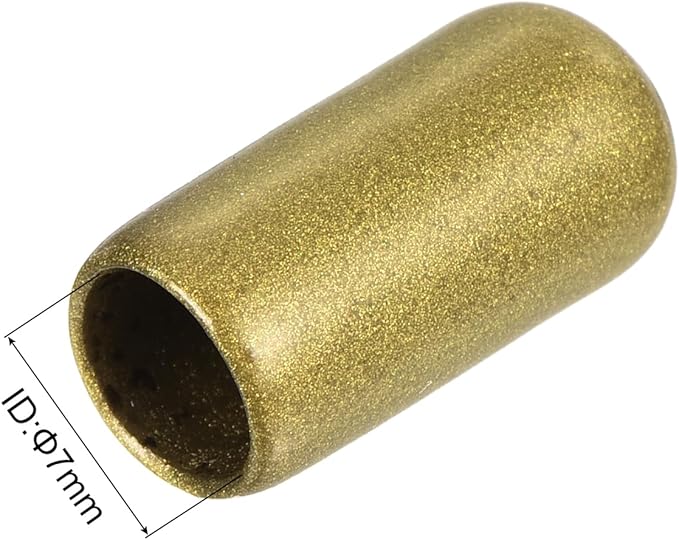 uxcell 20pcs Rubber End Caps 7mm ID Vinyl Round Tube Bolt Cap Cover Thread Protectors Gold - Image 3