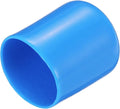 uxcell 20pcs Rubber End Caps 16mm(5/8") ID Vinyl PVC Round Tube Bolt Cap Cover Screw Thread Protectors,Light Blue by uxcell