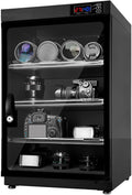 TECHTONGDA Dehumidifying Dry Cabinet Box, Electronic Dry Cabinet for Camera Lens and Electronic Equipment Storage, Temperature Humidity LED Dual Screen, 30/50/80/100L (50L 4 Tiers) by TECHTONGDA