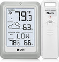Indoor Outdoor Thermometer Hygrometer Wireless Weather Station, Temperature Humidity Monitor Battery Powered Inside Outside Thermometers with 330ft Range Remote Sensor and Backlight Display by UUNNI