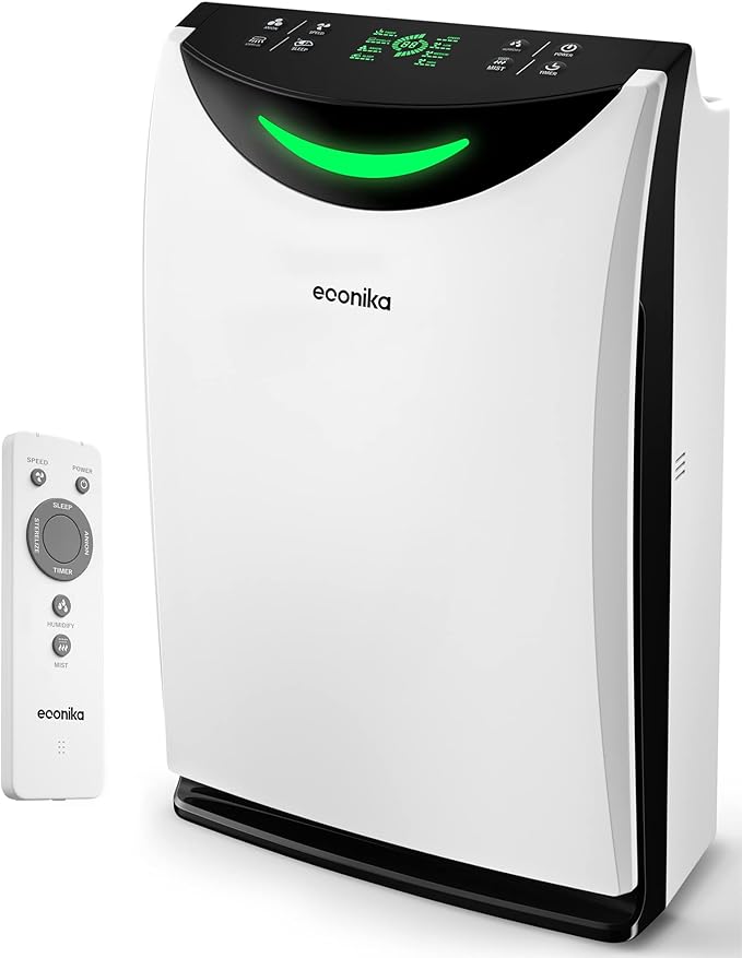 Air Purifier and Humidifier Combo – HEPA Air Purifier with UV Light, Quiet for Bedroom and Living Room – Whole House Large Room Cleaner - Image 9