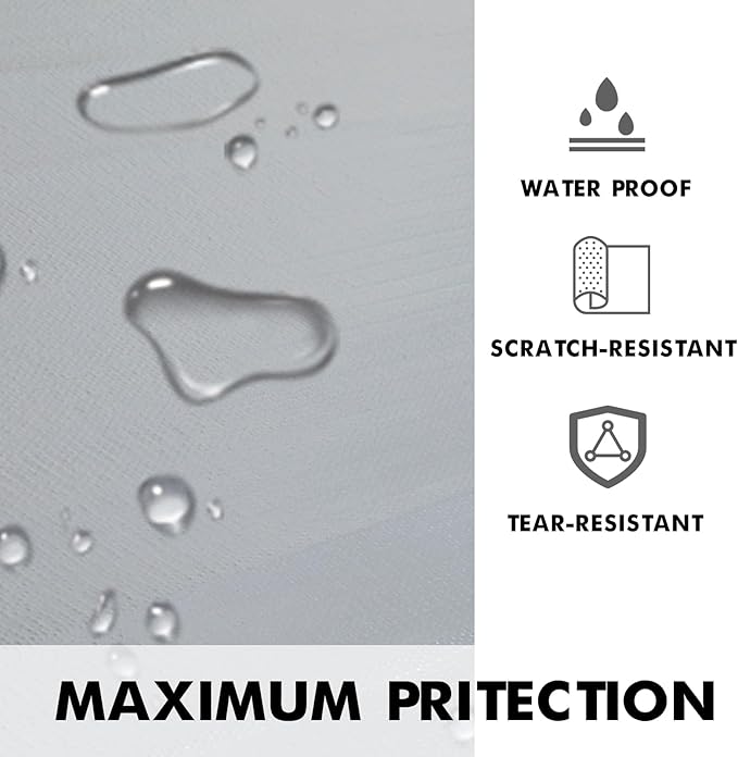 Viseeko Shelf and Drawer Liner for Kitchen Cabinet, Non-Adhesive Cabinet Liners for Shelves, Strong Grip Shelf Paper Non-Slip Waterproof Easy to Cut for Dresser Cupboard, Grey, 12 in x 10 ft - Image 7