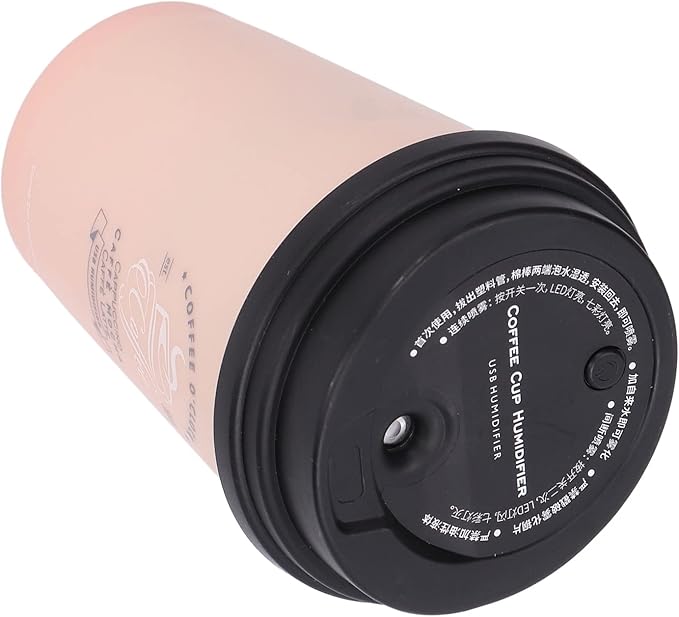 Desk Humidifier, USB Humidifier 300ml Coffee Cup Low Noise Auto Off Compact Lightweight Space Saving Mini Humidifier for Car () - Image 3