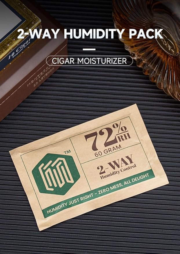 72% Two-Way Humidity Control Packs | 5-Pack, 60g each in Resealable Bag | Long-Lasting Moisture Regulation for Humidifier Boxes - Image 4