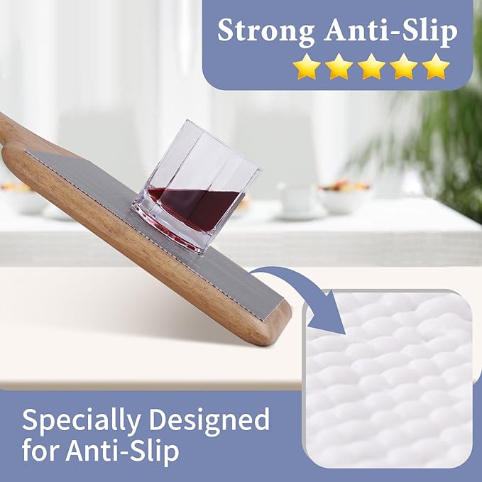 Drawer and Shelf Liner for Kitchen Cabinet: 17 in X 30 Ft Non Slip Waterproof Shelf Paper Non Adhesive Refrigerator Liners Gray Easy Liners for Bathroom Cupboard with Knife Tape Measure - Image 2