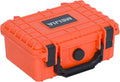 MEIJIA Portable All Weather IP67 Waterproof Protective Case, Hard Case,Camera Case With Customizable Foam,Fit Use of Drones, Cameras,Equipments, 8.12”x6.56”x 3.56” (Orange) by MEIJIA