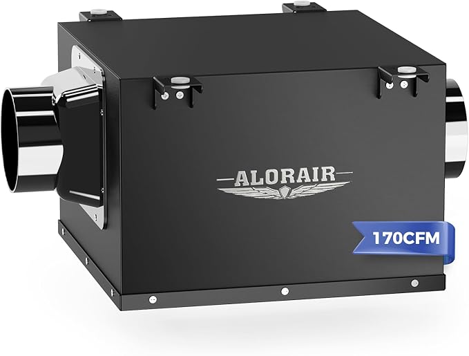 ALORAIR 4 Inch Inline Bathroom Exhaust Fan – Ultra Quiet 170 CFM Ventilation Fan for Bathroom, Attic, Kitchen, Garage, Laundry Room – Durable, Easy to Install, Powerful Airflow by ALORAIRSOLUTIONSINC0J0DC