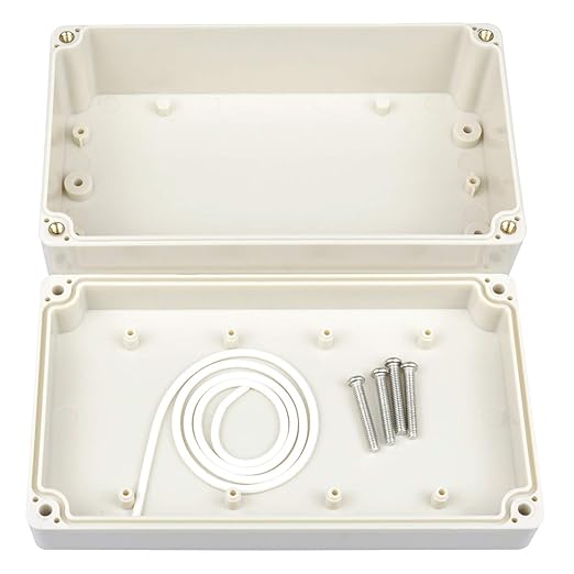 Waterproof Plastic Project Box IP65 ABS Electronic Junction Box Enclosure 6.2 x 3.54 x 2.3 inch 158 x 90 x 60 mm (Gray White) - Image 3