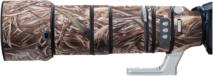 Lens Cover for Fujinon XF 150-600mm OIS WR Camouflage Camera Lens Protection Sleeve (Color #Withered Grass Camouflage - Waterproof) Rain Cover by OLEKURT