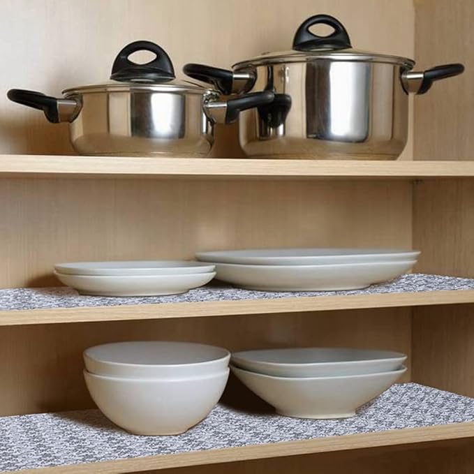 12" W x 120" L Floral Drawer and Shelf Liner for Cabinets, Non-Adhesive Strong Grip Non-Slip Flower Shelf Cabinet Kitchen Shelf Liners for Kitchen Cabinets - Image 9