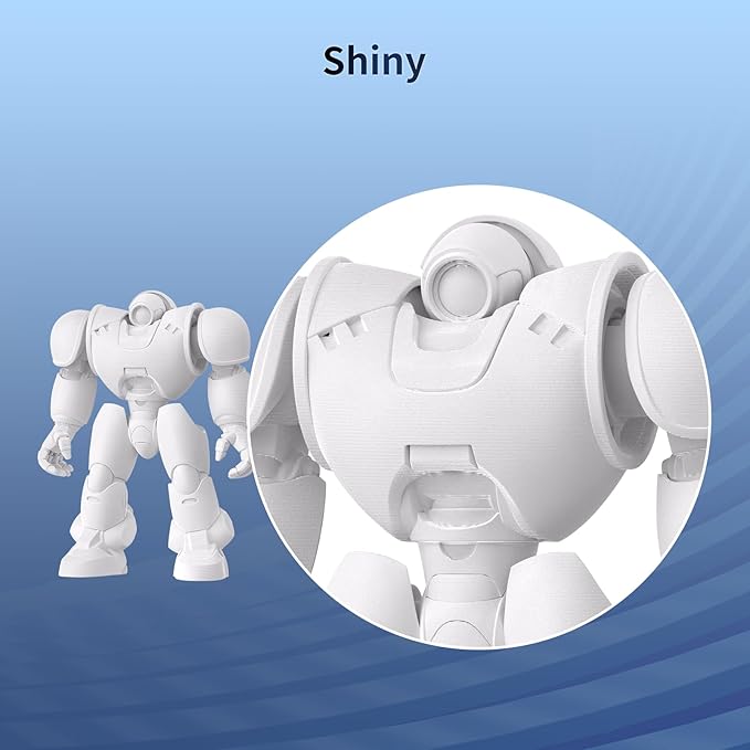 ANYCUBIC Silk Filament, Clog-Free Shiny 3D Printing PLA Filament 1.75mm Dimensional Accuracy +/- 0.03mm, 1KG Spool (2.2 lbs), Silk White - Image 2