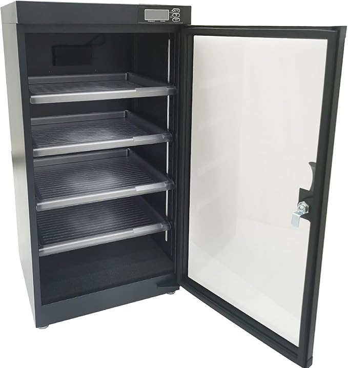 100L Full Automatic Digital Camera Dehumidify Storage 5 Layers Digital Control Dry Box with Tempered Glass Door for Camera Lens and Electronic Equipment Storage - Image 8