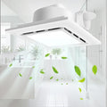 11.8" Panel Bathroom Exhaust Fan with Light, Bathroom Ventilation Fan with 12W 6500K LED Light, 140 CFM 1.0 Sones Low Noise, 4 Inch Duct Quiet Square Fan for Home Bath Restroom Hotel Office by sykart
