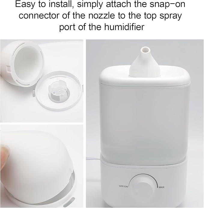 Humidifiers Spray Nozzle for Levoit Classic 160, 40 Degree Tilted Spray, Enhances Water Mist Effect, Prevents Water Droplets from Falling On The Tabletop - Image 3