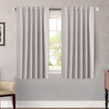 H.VERSAILTEX Blackout Curtains Thermal Insulated Window Treatment Panels Room Darkening Blackout Drapes for Living Room Back Tab/Rod Pocket Bedroom Draperies, 52 x 54 Inch, Stone, 2 Panels by HVERSAILTEX