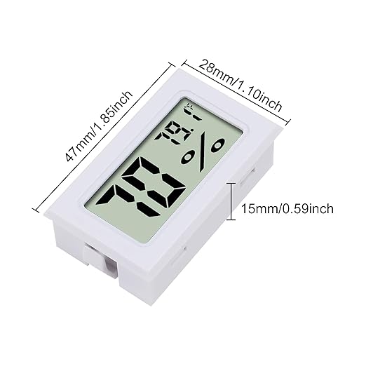 3Pcs Mini Digital Thermometer Hygrometer Electronic Temperature Humidity Gauge Meters Indoor LCD Display Fahrenheit for Greenhouse,Garden,Car Cellar and Office - Image 5