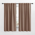 NICETOWN Blackout Curtain Panels for Living Room - (Cappuccino Color) 34x63 Inch, 2 Panels Set, Thermal Insulated Room Darkening Blackout Drapes/Draperies with Rod Pocket & Back Tab for Window by NICETOWN