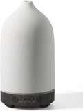 Diffuserlove Ceramic Diffuser 160ML Essential Oil Diffusers Aromatherapy Essential Oil Diffuser for Room Air Diffuser for Home Bedroom Stone Diffuser Black Wood Pattern Base (Size:6.8" H x 3.6" W) by Diffuserlove