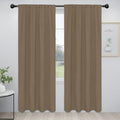 Easy-Going Rod Pocket Blackout Curtains for Bedroom, Room Darkening Window Curtains for Living Room, Thermal Insulated Noise Reduction Solid Window Drapes, 2 Panels(42x84 in, Camel) by Easy-Going