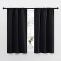 NICETOWN Black Out Curtain Panels for Kitchen - Energy Smart Decoration Thermal Insulating Blackout Drapes/Draperies for Small Window (2 Panels, 34 inches Wide by 45 inches Long) by NICETOWN