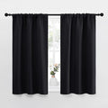 NICETOWN Black Out Curtain Panels for Kitchen - Energy Smart Decoration Thermal Insulating Blackout Drapes/Draperies for Small Window (2 Panels, 29 inches Wide by 40 inches Long) by NICETOWN