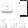 YoLink Smart Freezer Thermometer, LoRa Wireless Fridge Temperature Sensor 3-Pack, Ideal for Refrigerator, Freezer, Greenhouse, Pet Cage, App & SMS Alerts, 5-Year Battery, Hub Included by YoLink