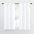 NICETOWN RV Curtains for Camper Windows, White Curtains for Kitchen Window, Home Decoration Light Filtering Drapes for Small Window (29" Wide by 50inches Long, 1 Pair) by NICETOWN